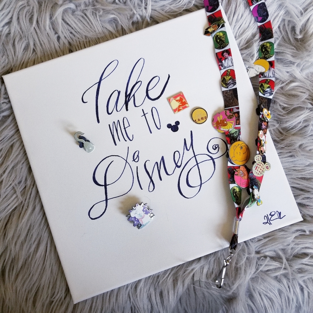 Last One! Custom "Take Me to Disney" Pin Board Art